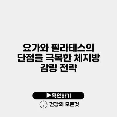 요가와 필라테스의 단점을 극복한 체지방 감량 전략