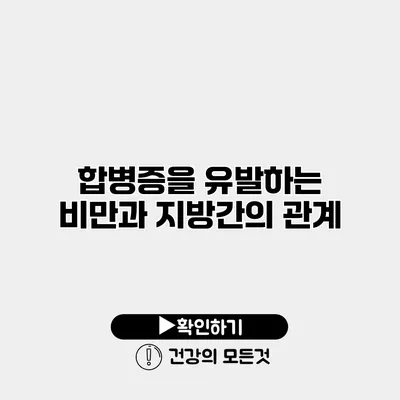합병증을 유발하는 비만과 지방간의 관계